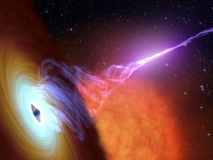 An artist's concept showing a black hole. (Credit: NASA/JPL)