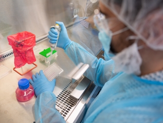 Researcher in Lab